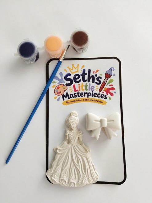 Handcrafted bird and nature figurines for kids to paint
